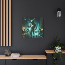 Load image into Gallery viewer, Mystical Taurus Canvas Wall Art, Zodiac Decor, Home Wall Decoration, Gift for Astrology Lovers, Unique Art Piece
