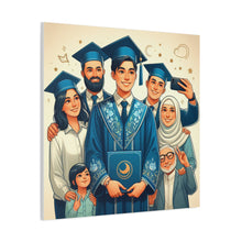 Load image into Gallery viewer, Graduation Celebration Stretched Canvas, Custom Wall Art, Gift for Graduates, Family Home Decor, Art for Special Occasions
