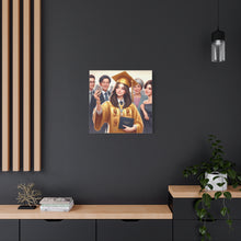 Load image into Gallery viewer, Graduation Canvas Art, Personalized Gift, Wall Decor, Student Art, Custom Framed Print, Graduation Celebration Decor

