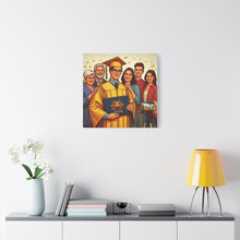 Load image into Gallery viewer, Graduation Canvas Wall Art, Family Celebration Decor, Gift for Graduates, Home Decoration, Personalized Memory

