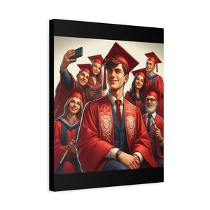 Personalized Graduation Canvas Print, Customizable College Art, Wall Decor for Graduates, Celebration Gift, Graduation Party Decor