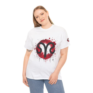 Bold Graphic Aries T-Shirt, Unisex Tee for Astrology Lovers, Unique Gift for Birthdays, Casual Wear, Statement Piece