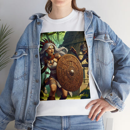 Cancer Aztec (F4) Unisex Heavy Cotton Tee