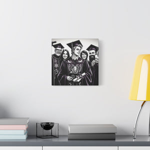 Graduation Canvas Wall Art, Matte Canvas Print for Celebrations, Unique Gift for Graduates, Custom Decor, Memorable Keepsake