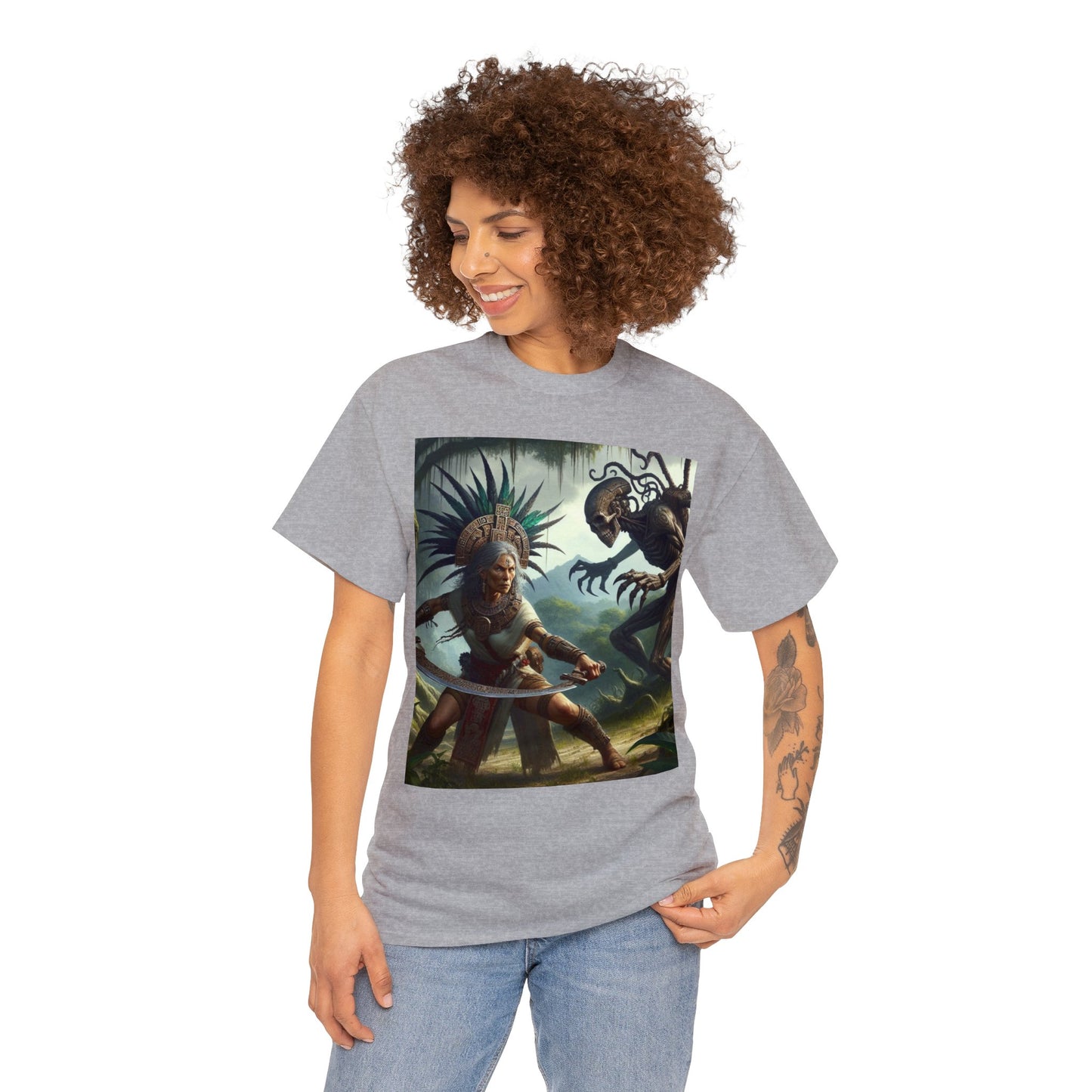 Capricorn Aztec (F3) Unisex Heavy Cotton Tee