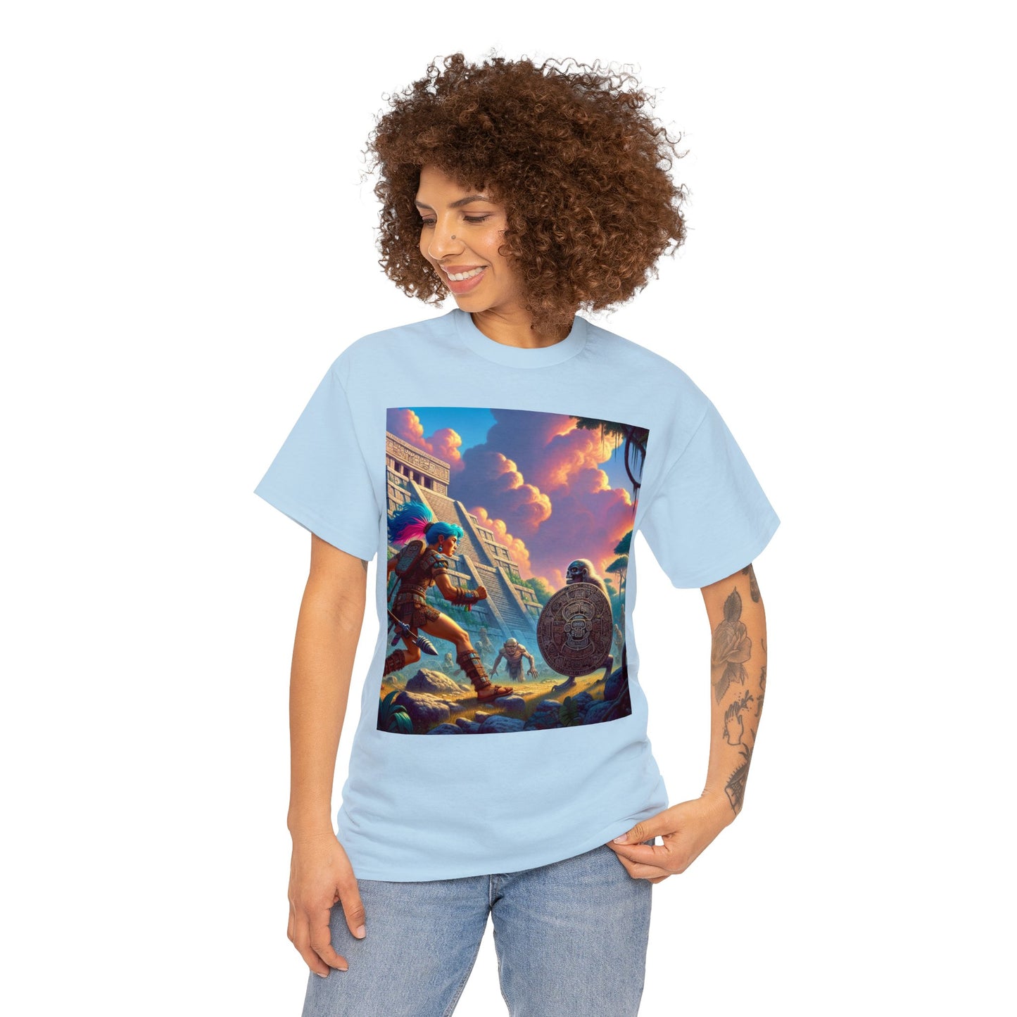 Libra Aztec (1) Unisex Heavy Cotton Tee