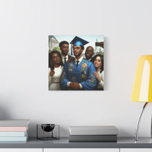 Load image into Gallery viewer, Graduation Celebration Canvas Wall Art, Personalized Gift, Home Décor, Graduation Keepsake, Unique Family Portrait
