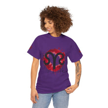 Load image into Gallery viewer, Bold Graphic Aries T-Shirt, Unisex Tee for Astrology Lovers, Unique Gift for Birthdays, Casual Wear, Statement Piece
