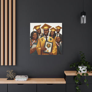 Graduation Celebration Canvas Art, Custom Wall Decor for Graduates, Gift for Newly Graduated, Inspirational Graduate Wall Art, [...]