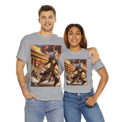 Samurai Cancer (3) Unisex Heavy Cotton Tee