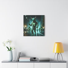 Load image into Gallery viewer, Mystical Taurus Canvas Wall Art, Zodiac Decor, Home Wall Decoration, Gift for Astrology Lovers, Unique Art Piece
