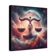 Load image into Gallery viewer, Cosmic Balance Canvas, Wall Art, Astrology Decor, Libra Artwork, Spiritual Decor, Home Decor
