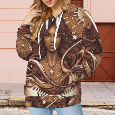 Designer (24) Virgo Women's Drawstring Pocket Hoodie