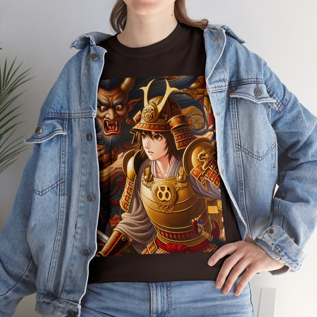 Samurai Virgo (2) Unisex Heavy Cotton Tee