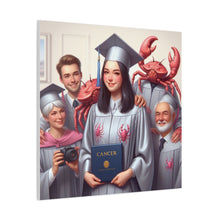 Load image into Gallery viewer, Cancer Zodiac Graduation Canvas Art, Personalized Gift for Graduates, Unique Home Decor, Wall Art, Graduation Gift Idea
