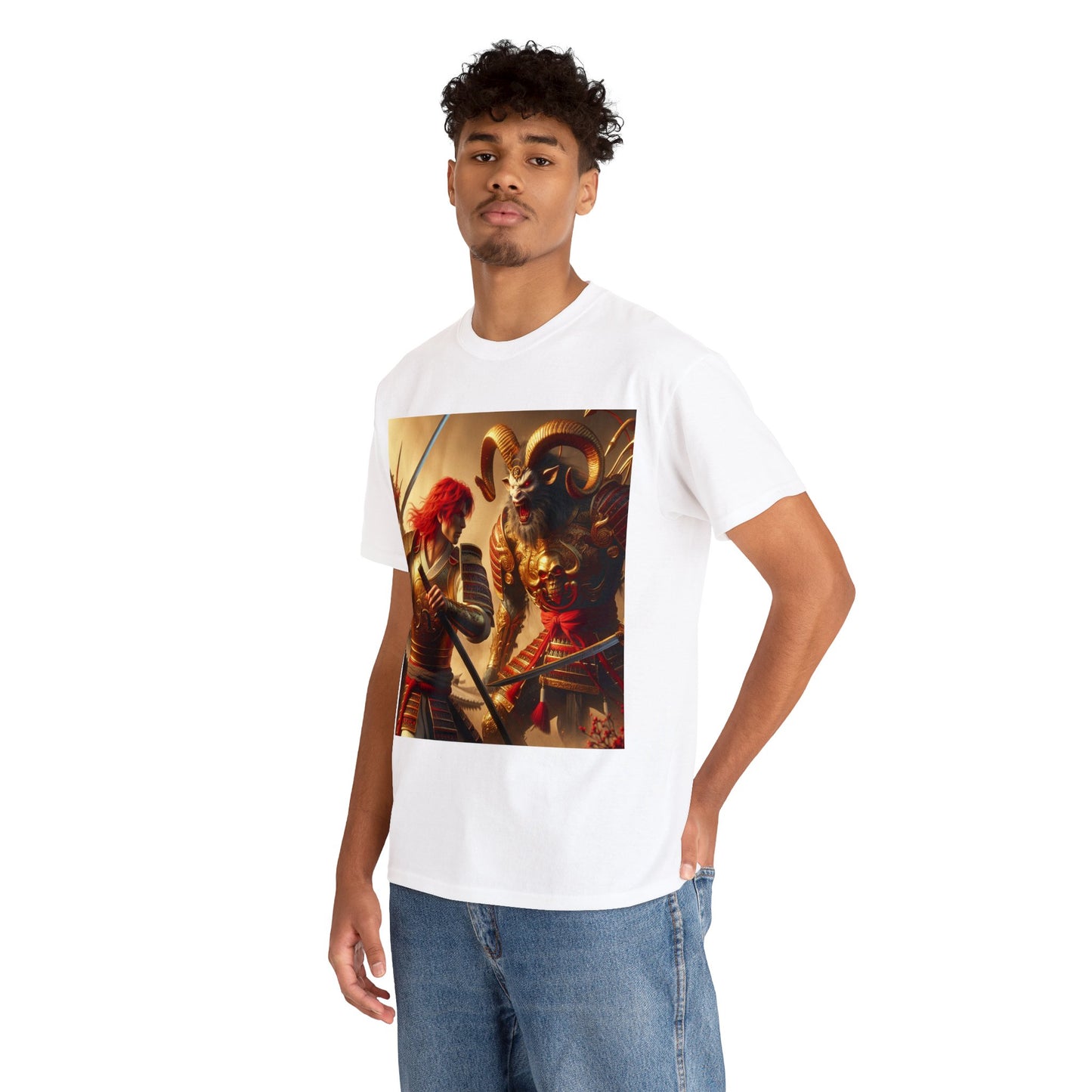 Samurai Aries (2) Unisex Heavy Cotton Tee