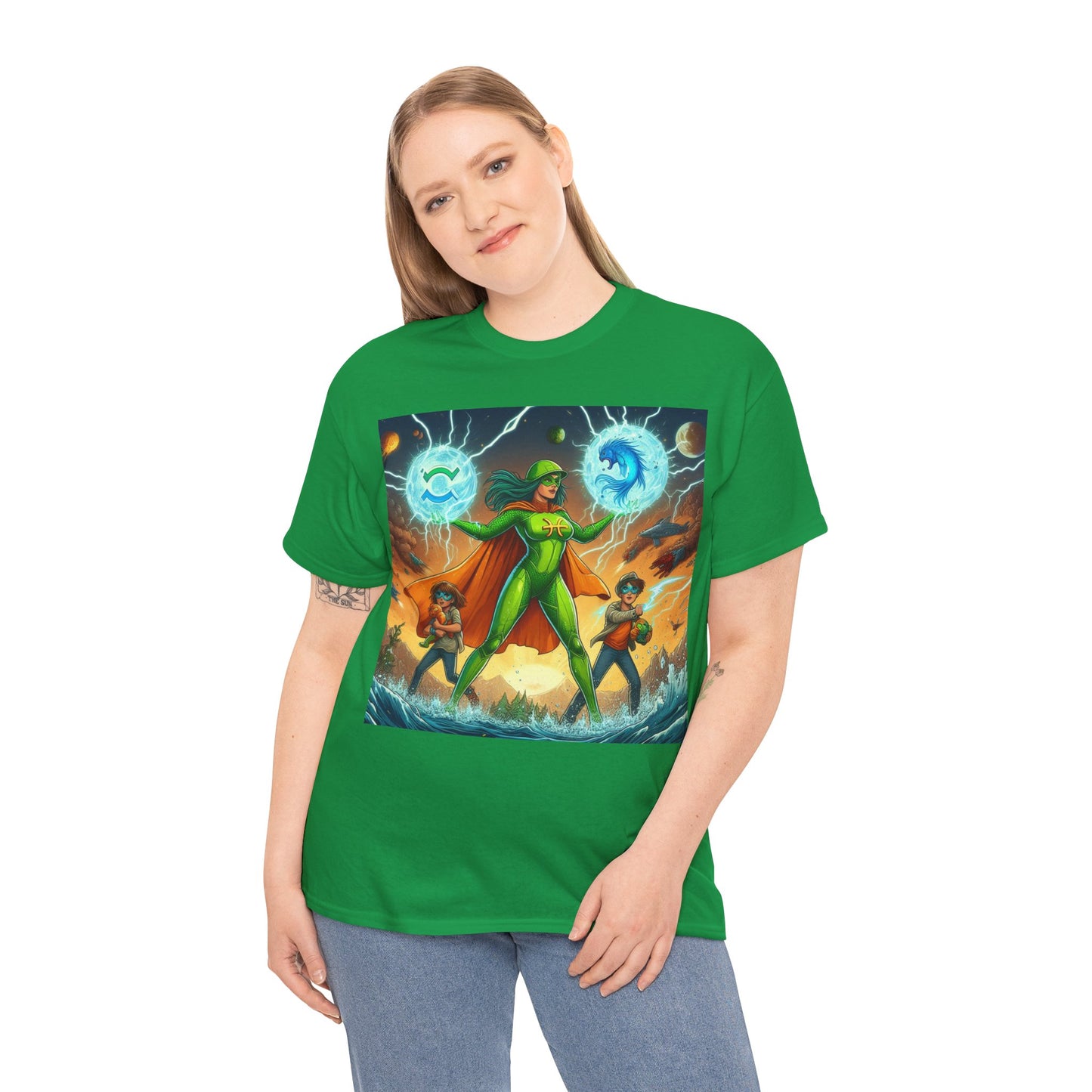 Pisces Mother's Day (7) Unisex Heavy Cotton Tee