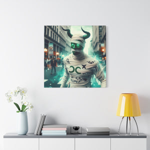 Canvas Print: Halloween Taurus Mummy