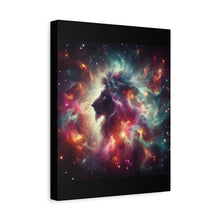 Load image into Gallery viewer, Cosmic Lion Canvas Art, Wall Decor, Galaxy Artwork, Home Decor, Unique Gift for Art Lovers, Space Theme
