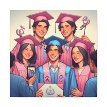 Load image into Gallery viewer, Canvas Print, Graduation Celebration Wall Art, Perfect Gift for Grads, Academic Achievements, Home Decor, Personalized, Unique Keepsake
