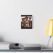 Load image into Gallery viewer, Graduation Celebration Canvas Art, Wall Decor for Graduates, Gift for Him, Family Celebration, Custom Canvas Print
