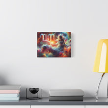 Load image into Gallery viewer, Cosmic Virgo Wall Art, Zodiac Decor, Astrology Canvas Print, Horoscope Gift, Spiritual Home Decor, Celestial Artwork
