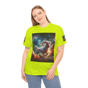Aries Celestial Astrology Tee - Unisex Short Sleeve Shirt, Cosmic T-Shirt, Horoscope Apparel, Astrology Gift, Zodiac Wear
