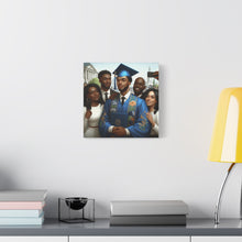 Load image into Gallery viewer, Graduation Celebration Canvas Wall Art, Personalized Gift, Home Décor, Graduation Keepsake, Unique Family Portrait
