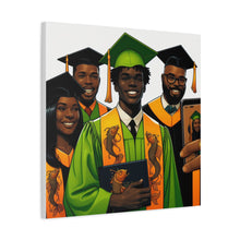 Load image into Gallery viewer, Graduation Canvas Print, Celebratory Artwork for Graduates, Stylish Home Decor, Gift for Graduates, Unique Wall Art
