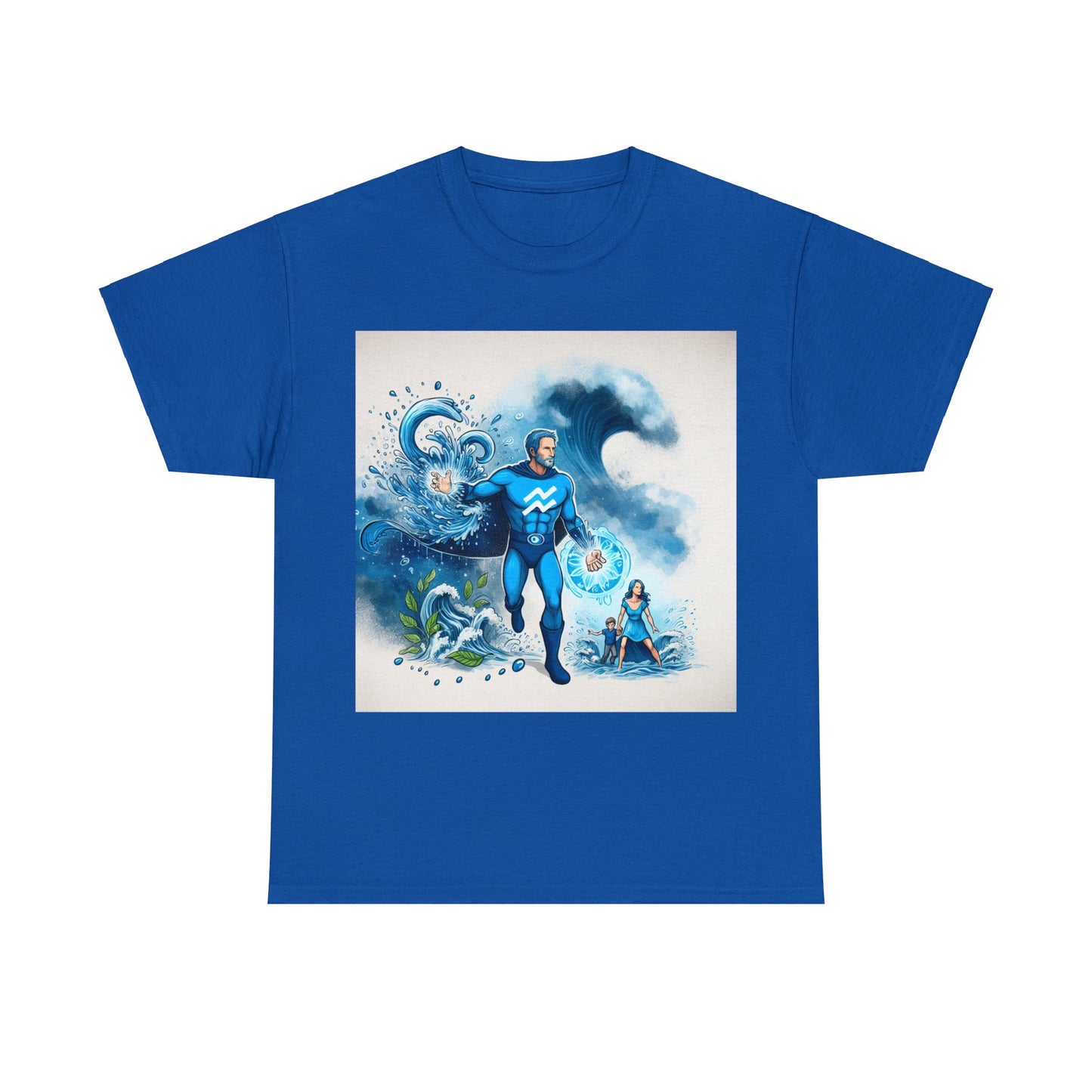 Aquarius Father's Day (1) Unisex Heavy Cotton Tee