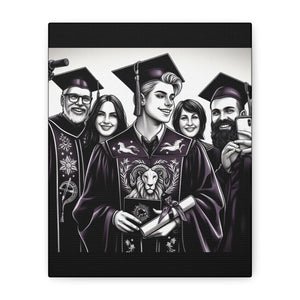 Graduation Canvas Wall Art, Matte Canvas Print for Celebrations, Unique Gift for Graduates, Custom Decor, Memorable Keepsake
