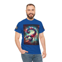 Load image into Gallery viewer, Cosmic Scorpion Tee | Unisex Heavy Cotton Tee | Astrowar Graphic Tees | Space Lover Apparel | Unique Astrology Shirt | Gift for Star [...]
