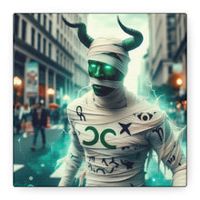Load image into Gallery viewer, Canvas Print: Halloween Taurus Mummy
