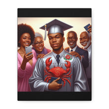 Load image into Gallery viewer, Graduation Celebration Canvas Art, Family Portrait, Graduation Gift, Wall Decor, Home Decoration, College Graduation
