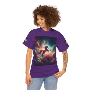Sagittarius Galactic Unicorn Tee - Unisex Cotton T-Shirt for Cosmic Lovers, Fantasy Fans, Trendy Apparel, Astral War Merch, Gift for All Occasions