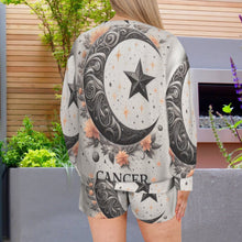 Load image into Gallery viewer, Designer (30) Cancer  Long Sleeve Fleece Sweatshirt &amp; Drawstring Shorts Set
