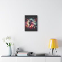 Load image into Gallery viewer, Cosmic Lion Canvas Art, Wall Decor, Galaxy Artwork, Home Decor, Unique Gift for Art Lovers, Space Theme
