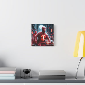 Retro Horror Art Canvas Print, Mummy Wall Art, Spooky Home Decor, Halloween Gift, Dark Aesthetic