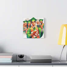 Load image into Gallery viewer, Graduation Canvas Print, Customizable Wall Art, Gift for Graduates, Celebration Decor, High School Graduation
