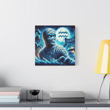 Load image into Gallery viewer, Mummy-Themed Canvas Art, Perfect for Halloween and Spooky Decor, Unique Home Wall Art, Great Gift for Horror Lovers, Halloween Decor

