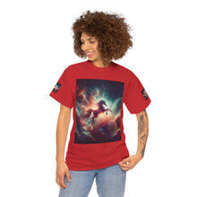Load image into Gallery viewer, Sagittarius Galactic Unicorn Tee - Unisex Cotton T-Shirt for Cosmic Lovers, Fantasy Fans, Trendy Apparel, Astral War Merch, Gift for All Occasions
