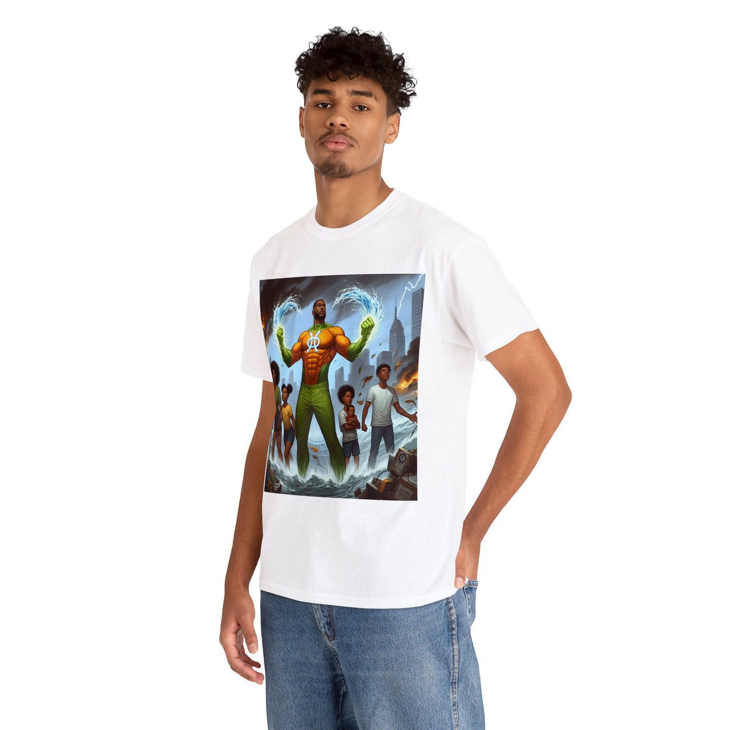 Pisces Father's Day (4) Unisex Heavy Cotton Tee