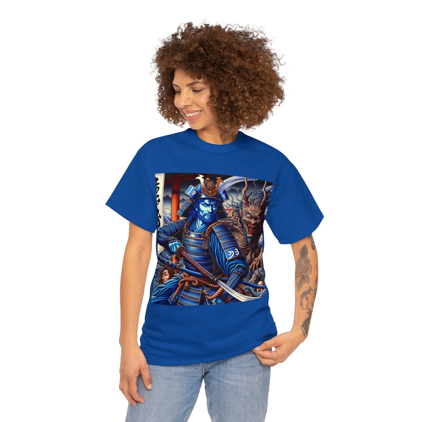 Samurai Aquarius (3) Unisex Heavy Cotton Tee