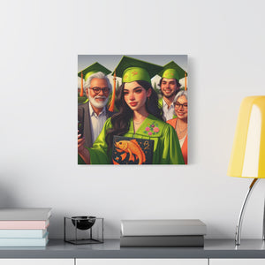 Graduation Canvas Print, Personalized Gift, Wall Art for Graduate, Celebration Decor, Matriculation Memory