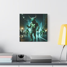 Load image into Gallery viewer, Mystical Taurus Canvas Wall Art, Zodiac Decor, Home Wall Decoration, Gift for Astrology Lovers, Unique Art Piece
