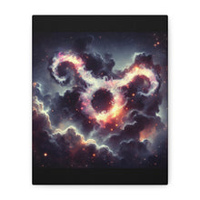 Load image into Gallery viewer, Cosmic Taurus Canvas Art, Zodiac Decor, Astrology Wall Hanging, Gift for Taurus, Home Decor, Space Art
