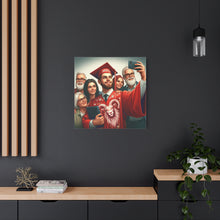 Load image into Gallery viewer, Custom Graduation Canvas Print, Family Portrait Wall Art, Celebrate Achievements, Perfect Gift for Graduates, Aries Zodiac Decor
