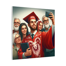 Load image into Gallery viewer, Custom Graduation Canvas Print, Family Portrait Wall Art, Celebrate Achievements, Perfect Gift for Graduates, Aries Zodiac Decor
