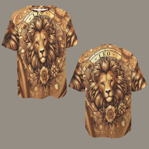 Leo Round Neck Loose T-Shirt