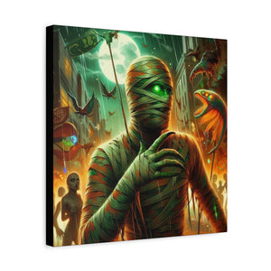 Canvas Print Halloween Pisces Mummy